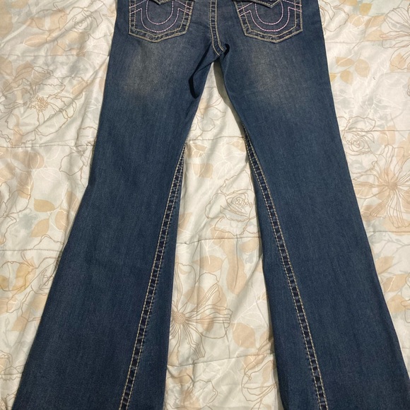 True Religion Blue Joey mid rise flare denim - Picture 2 of 6
